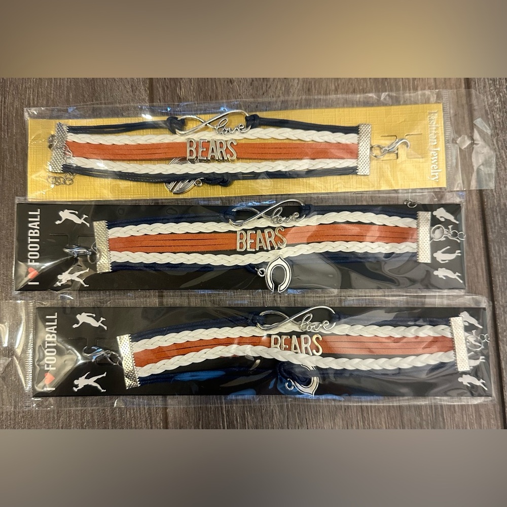 Chicago Bears bracelets - Pack of 3